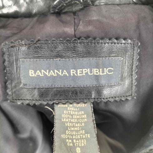 バナナリパブリック BANANA REPUBLIC マルチポケットレザーブルゾン レディース 8