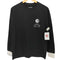 ダファー DUFFER BLACK LABEL 両面プリント 袖切替 クルーネックTシャツ ロンT メンズ import:M