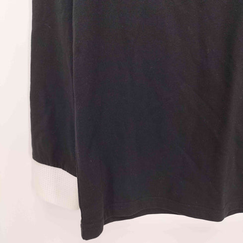ダファー DUFFER BLACK LABEL 両面プリント 袖切替 クルーネックTシャツ ロンT メンズ import:M