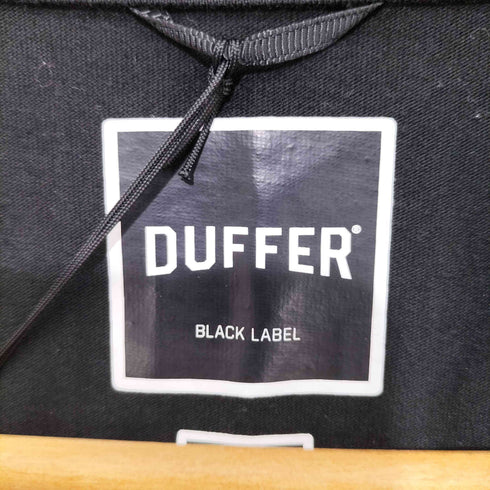 ダファー DUFFER BLACK LABEL 両面プリント 袖切替 クルーネックTシャツ ロンT メンズ import:M