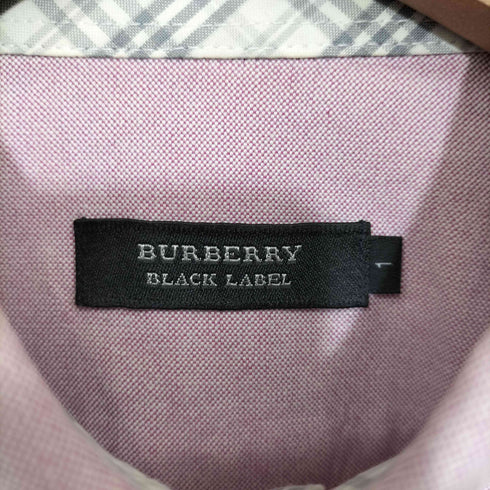 バーバリーブラックレーベル BURBERRY BLACK LABEL ロゴ刺繍 ボタンダウンシャツ メンズ JPN:1