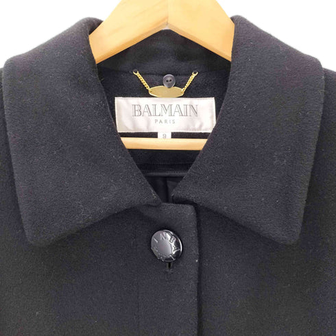 バルマン BALMAIN カシミヤ100% ステンカラーコート メンズ 9