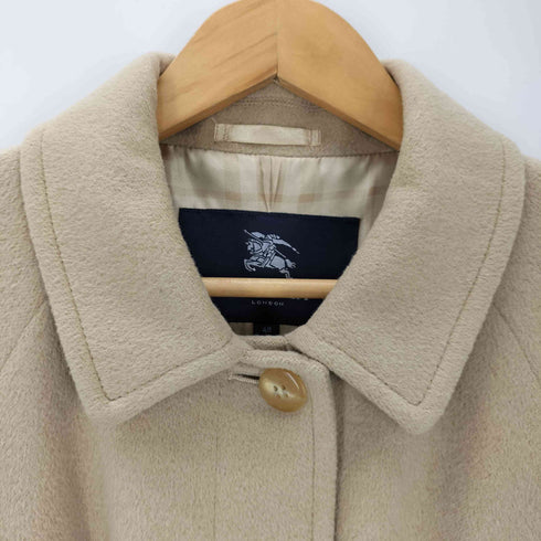 バーバリーロンドン BURBERRY LONDON 裏地チェック柄 アンゴラ混 ウールステンカラーコート メンズ 40