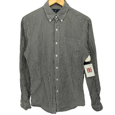 ラルフローレン RALPH LAUREN ストライプ柄 SLIM FIT ボタンダウン コットンロングスリーブシャツ メンズ import:S