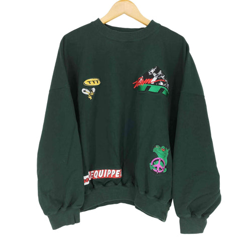 ティーモダンストリートウエア TTT_MSW 24SS Mulch embroidery crew neck sweat メンズ JPN:S