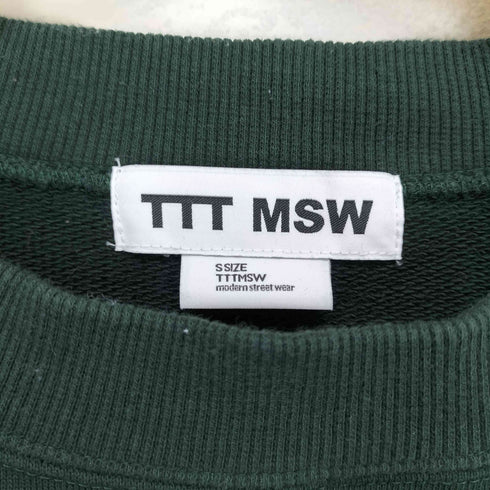 ティーモダンストリートウエア TTT_MSW 24SS Mulch embroidery crew neck sweat メンズ JPN:S