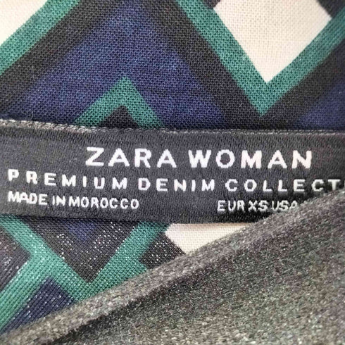 ザラ ZARA 幾何学模様 L/S ワンピース レディース US XS