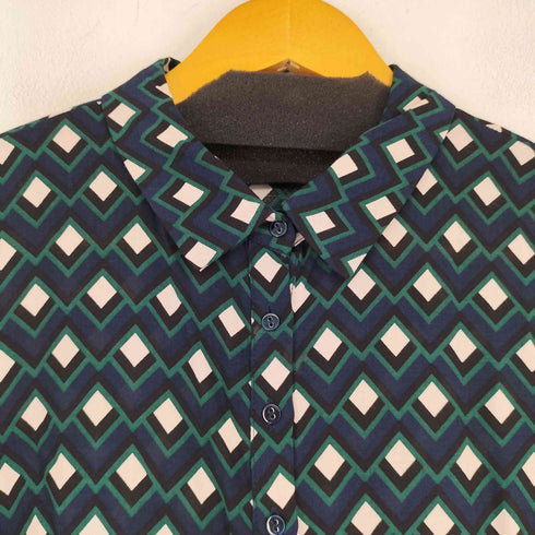 ザラ ZARA 幾何学模様 L/S ワンピース レディース US XS