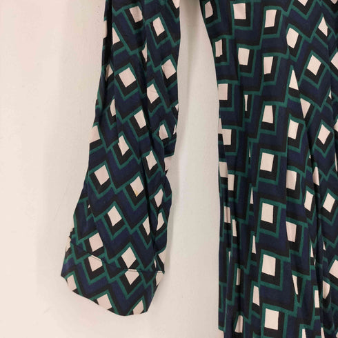 ザラ ZARA 幾何学模様 L/S ワンピース レディース US XS