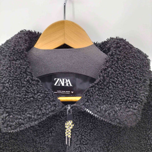 ザラ ZARA FAUX SHEARLING JACKET クロップドボアブルゾン レディース JPN:M