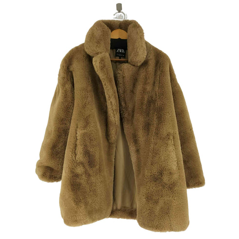 ザラ ZARA フェイクファーコート レディース M