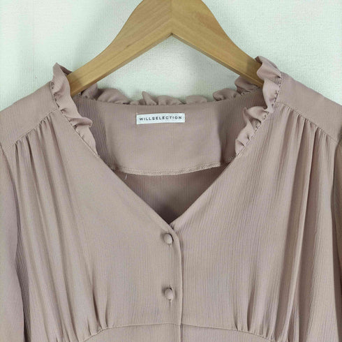 ウィルセレクション WILLSELECTION サテンワンピース レディース M