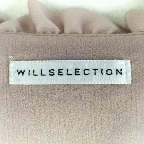 ウィルセレクション WILLSELECTION サテンワンピース レディース M