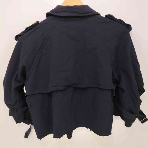 コムデギャルソン COMME des GARCONS 2004SS エクセレントアブストラクト(Excellent Abstract)エステル縮絨 ショートトレンチジャケット レディース