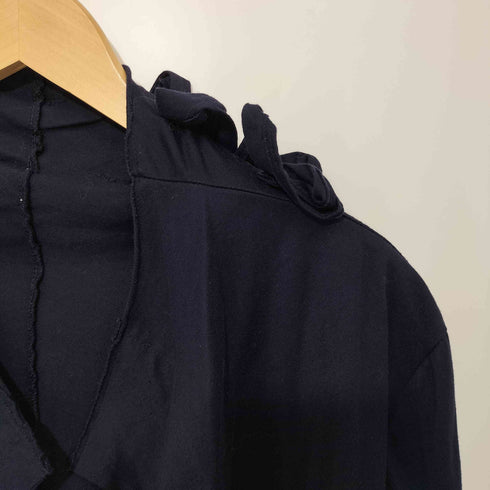 ヨウジヤマモト Yohji Yamamoto 2003SS ボタンレス 切りっぱなし 装飾 コットンカーディガン レディース JPN:3