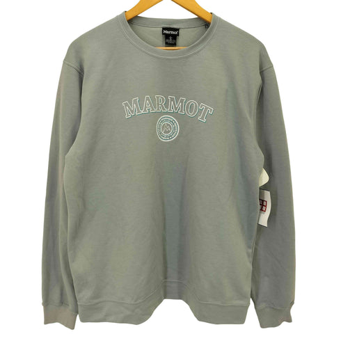 マーモット MARMOT フロントロゴクルーネックスウェットシャツ メンズ JPN:XL