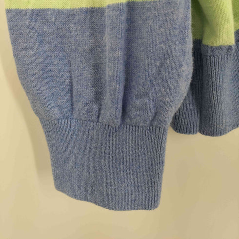 oxford golf ハーフジップ ボーダーニット メンズ 2XL