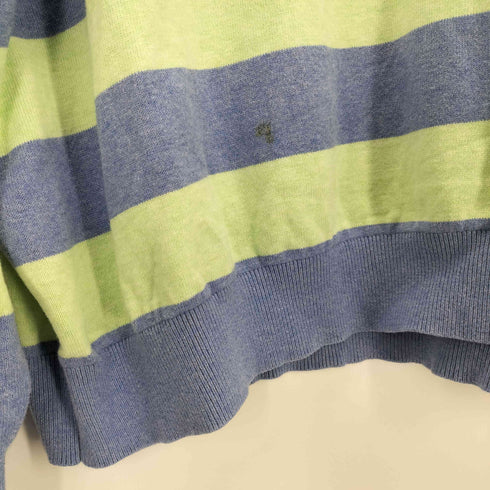 oxford golf ハーフジップ ボーダーニット メンズ 2XL