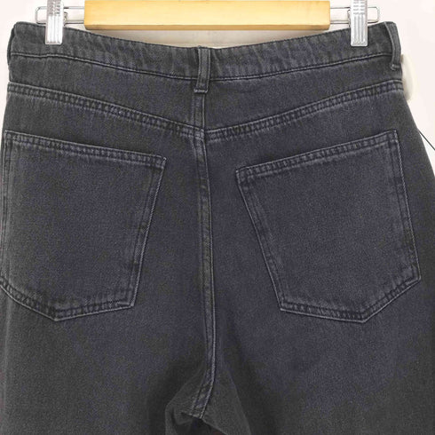 エイチアンドエム H&M LOOSE HIGH WAIST ブラックデニムパンツ メンズ 40