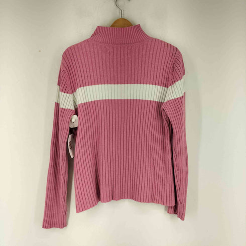 トミーヒルフィガー TOMMY HILFIGER ハイネック ハーフスナップ ニット レディース JPN:XL