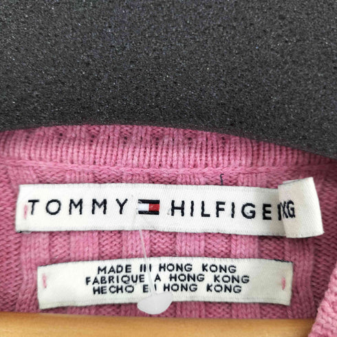 トミーヒルフィガー TOMMY HILFIGER ハイネック ハーフスナップ ニット レディース JPN:XL