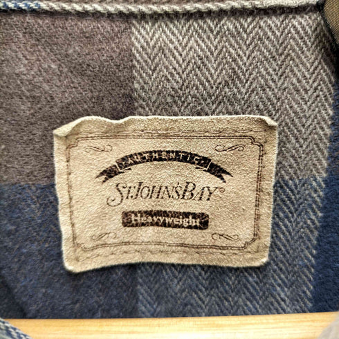 セントジョンズベイ STJOHNS BAY 90S ヘリンボーンL/Sフランネルチェックシャツ メンズ JPN:XL