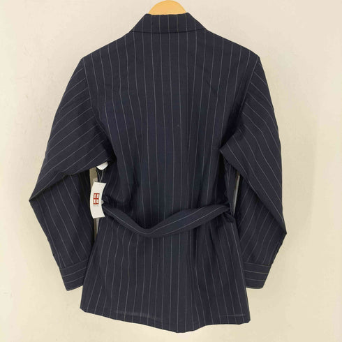 ES:S ピンストライプ ウールファティーグジャケット 4ポケ スラントポケット メンズ