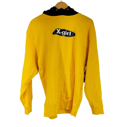 エックスガール X-girl FOAM PRINT OVAL LOGO SWEAT HOODIE レディース JPN:M