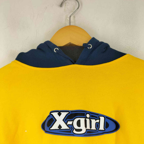 エックスガール X-girl FOAM PRINT OVAL LOGO SWEAT HOODIE レディース JPN:M