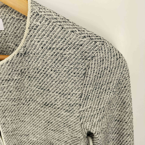 ビューティーアンドユースユナイテッドアローズ BEAUTY & YOUTH UNITED ARROWS 22AW ミックスツイード ツイル 9分袖 ノーカラージャケット レディース JPN:M
