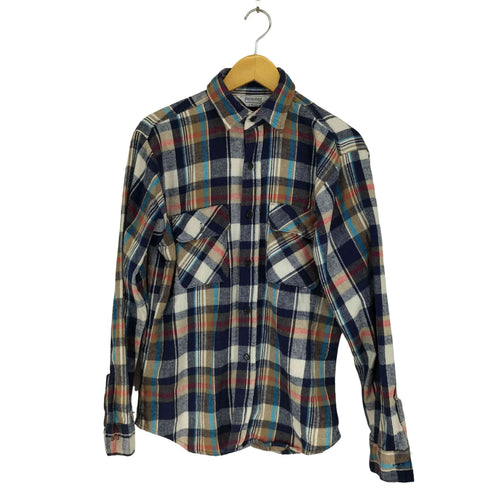 ファイブブラザー FIVE BROTHER 70-80s MADE IN USA コットンチェックL/Sネルシャツ メンズ 15-15 1/2