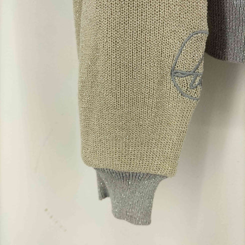 刺繍 ラメ カーディガン レディース FREE