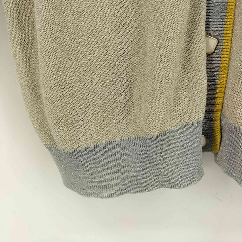 刺繍 ラメ カーディガン レディース FREE
