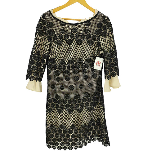 マックスアンドコー MAX & CO. ABITO DRESS 花柄 レース ワンピース レディース US:12
