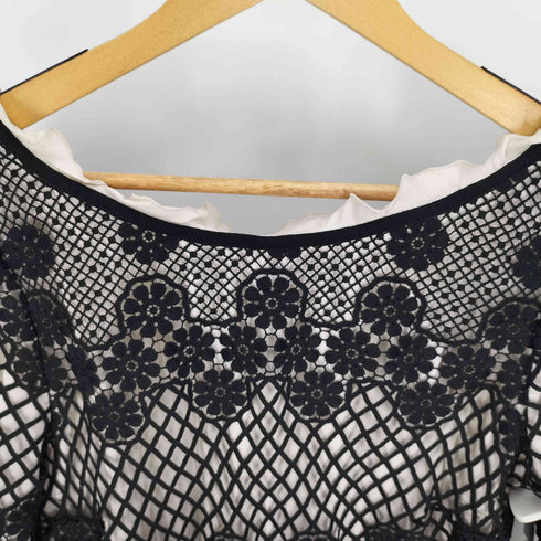 マックスアンドコー MAX & CO. ABITO DRESS 花柄 レース ワンピース レディース US:12