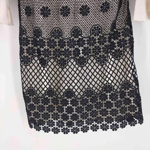 マックスアンドコー MAX & CO. ABITO DRESS 花柄 レース ワンピース レディース US:12