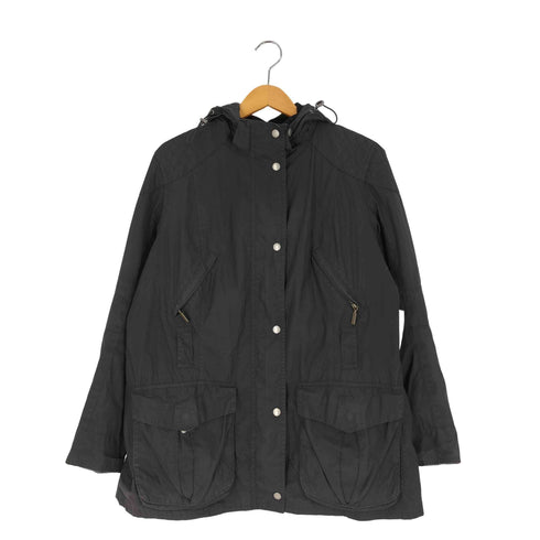 バブアー Barbour FLYWEIGHT REBEL SYLKOIL シルコイル フード付き ワックス オイルドジャケット レディース US:18 / EURO:44