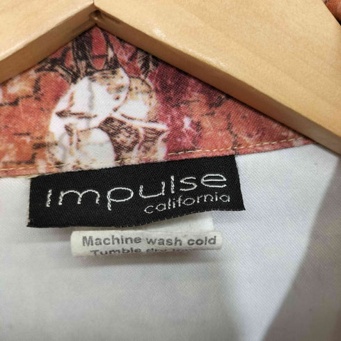 IMPLSE 80-90s USA製 総柄シャツジャケット レディース import:S