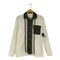コムデギャルソンシャツ COMME des GARCONS SHIRT フランス製 スイッチングパターン 開襟 オープンカラーシャツ メンズ JPN:S