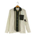 コムデギャルソンシャツ COMME des GARCONS SHIRT フランス製 スイッチングパターン 開襟 オープンカラーシャツ メンズ JPN:S