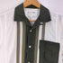 コムデギャルソンシャツ COMME des GARCONS SHIRT フランス製 スイッチングパターン 開襟 オープンカラーシャツ メンズ JPN:S