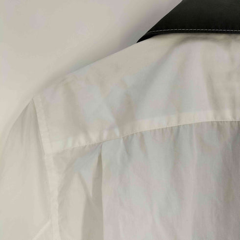 コムデギャルソンシャツ COMME des GARCONS SHIRT フランス製 スイッチングパターン 開襟 オープンカラーシャツ メンズ JPN:S