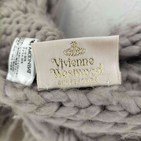 ヴィヴィアンウエストウッドアクセサリー Vivienne Westwood Accessories ウールアクリルフリンジニットマフラー レディース