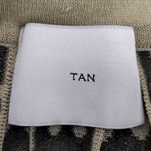 タン TAN ドットプリーツスカート レディース FREE