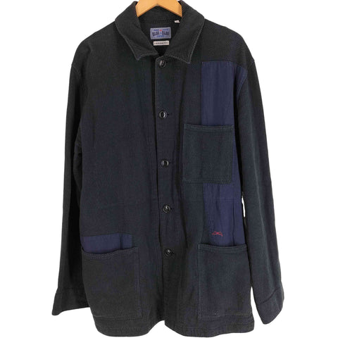 ブルーブルー BLUE BLUE パッチワーク 刺し子 サシコ カバーオール メンズ 2
