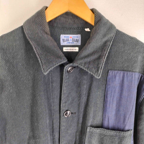 ブルーブルー BLUE BLUE パッチワーク 刺し子 サシコ カバーオール メンズ 2