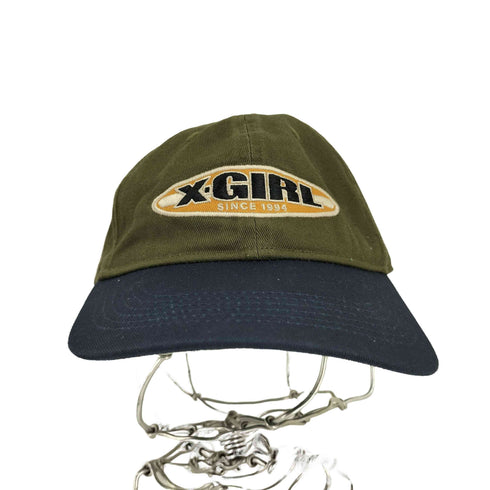 エックスガール X-girl LINE OVAL LOGO 6PANEL CAP レディース ONE SIZE