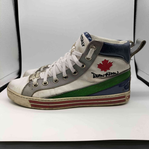 ディースクエアード DSQUARED2 イタリア製 レザー ハイカット スニーカー メンズ 40
