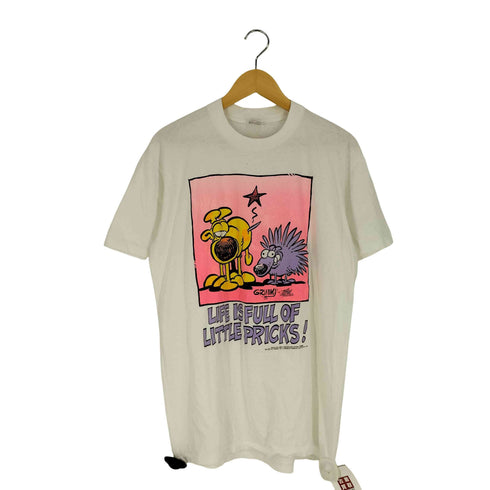 ステッドマン STEDMAN 90s USA製 1990© 袖シングルステッチ キャラクタープリント Tシャツ メンズ import:L
