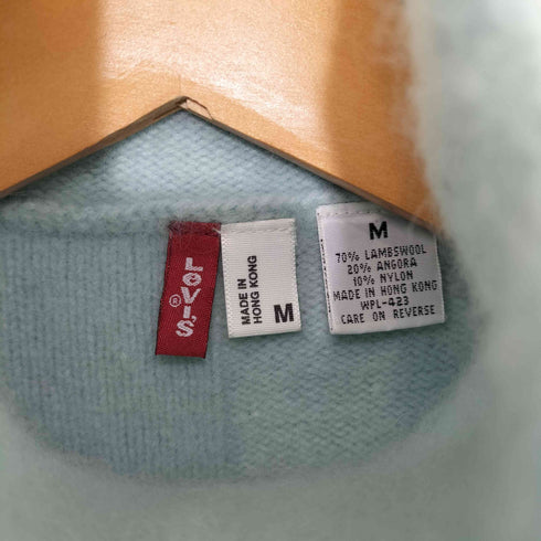 リーバイス Levis ウール混 アンゴラ混 ハイネック ノースリーブニット レディース import:M
